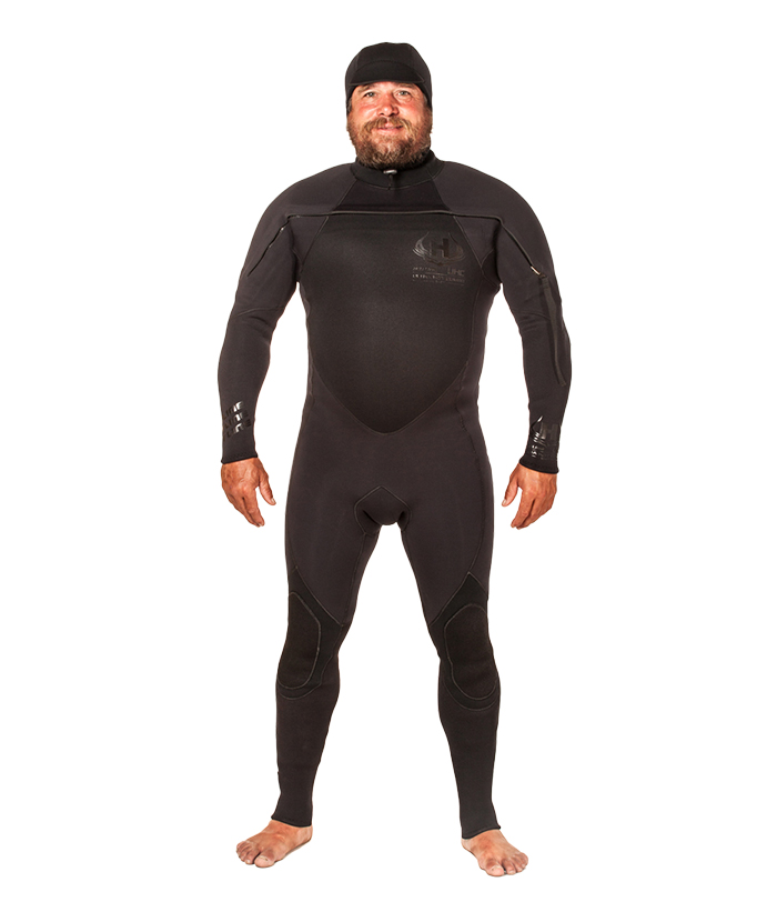 Hotline Wetsuits Mens UHC 5 4mm Hooded Wetsuit